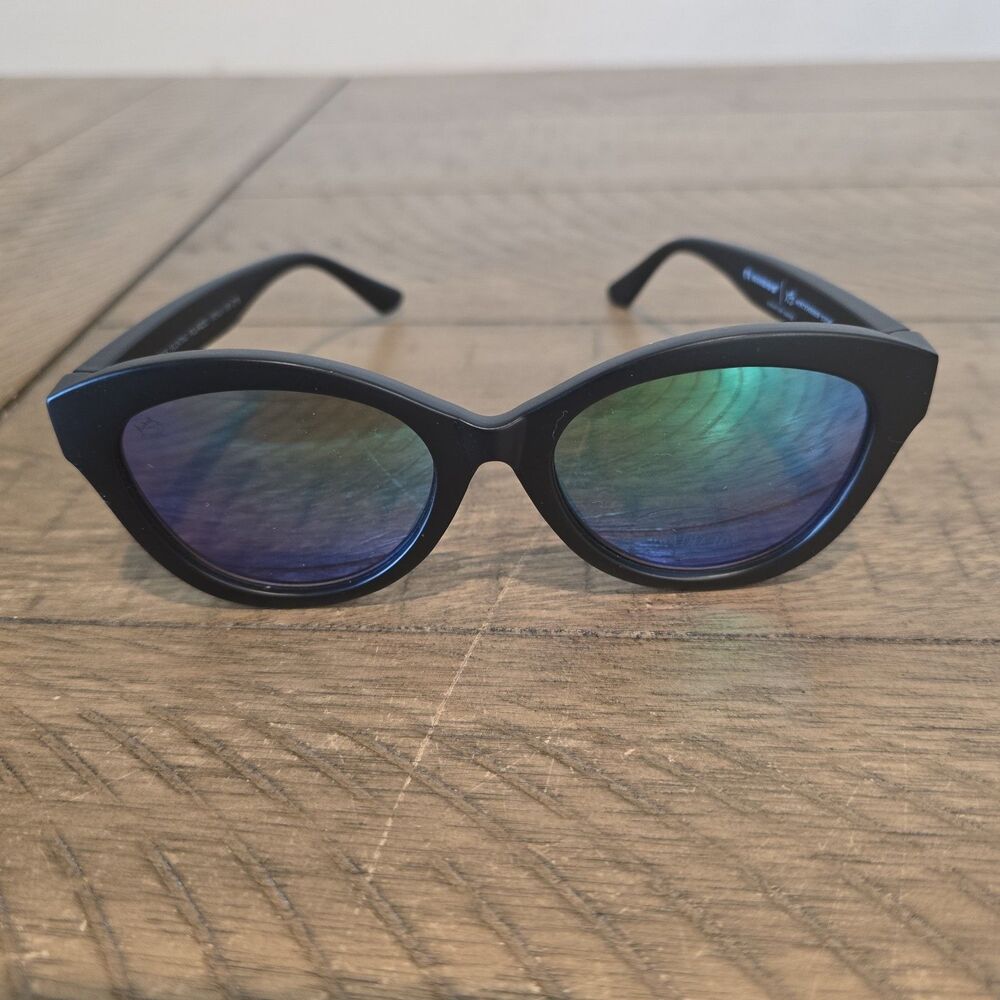 NEW RHEOS SOUTHERN TIDE BLACK MIRRORED AUTHENTIC SUNGLASSES 2115